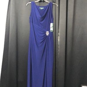 Royal blue long dress